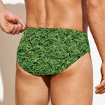 Golf Course Grass Print Men's Swim Briefs