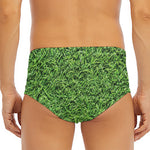 Golf Course Grass Print Men's Triangle Swim Briefs