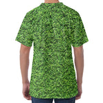 Golf Course Grass Print Men's Velvet T-Shirt