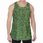 Golf Course Grass Print Men's Velvet Tank Top