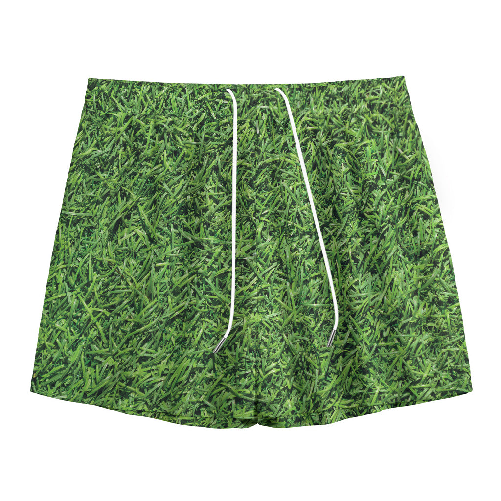 Golf Course Grass Print Mesh Shorts