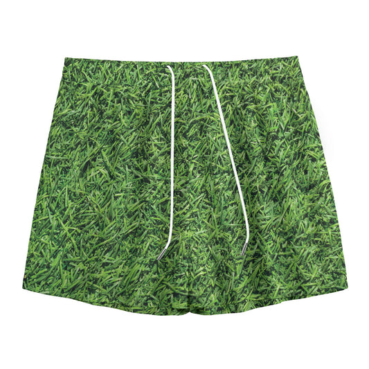Golf Course Grass Print Mesh Shorts