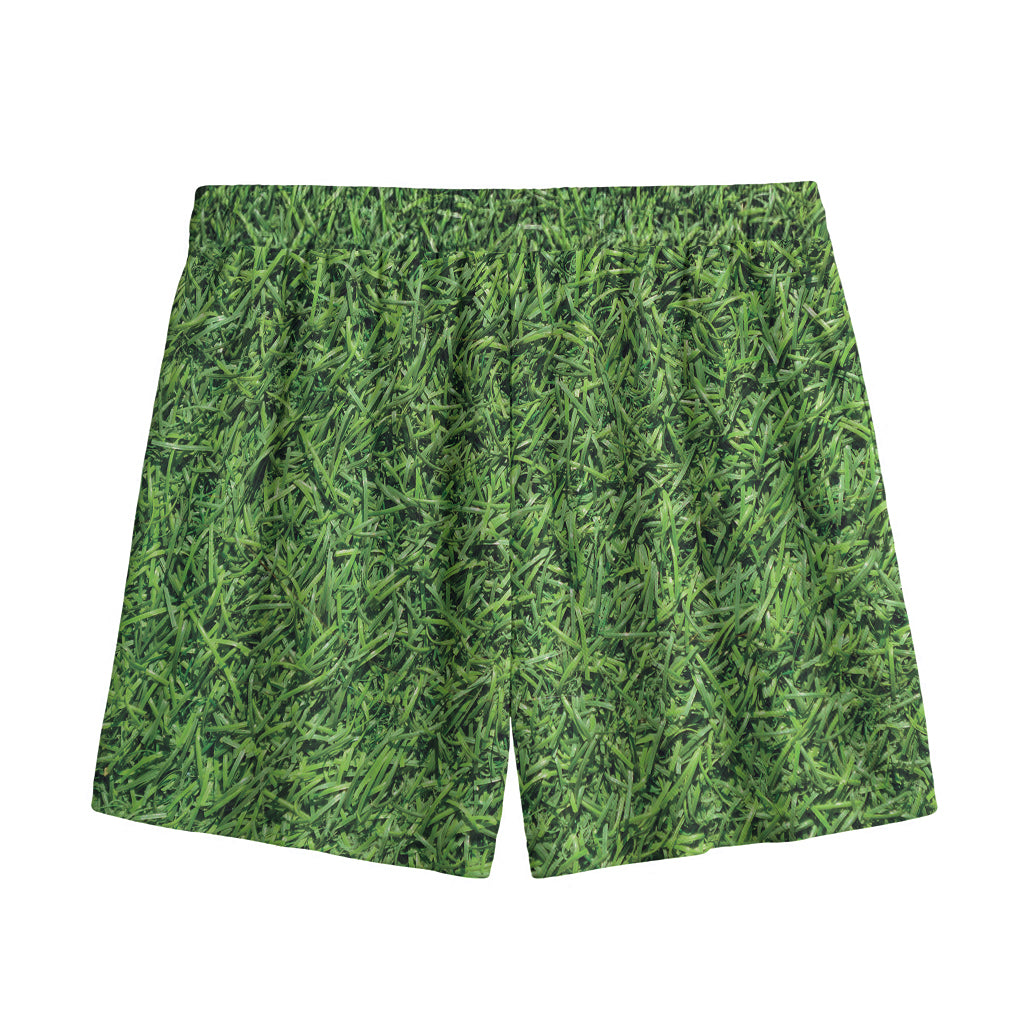 Golf Course Grass Print Mesh Shorts