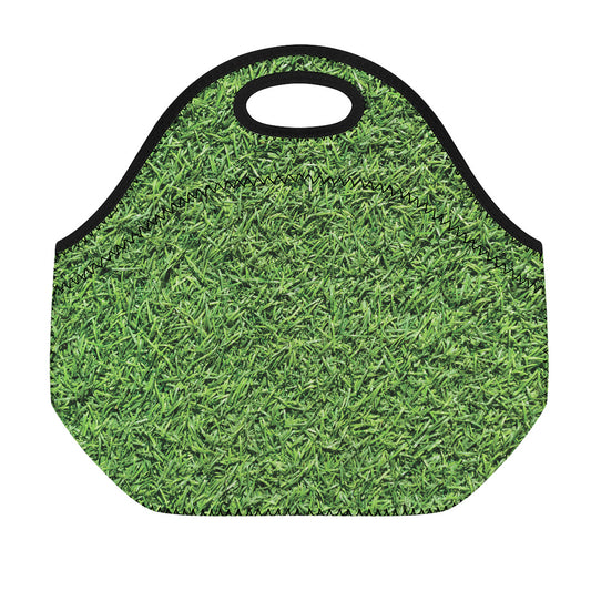 Golf Course Grass Print Neoprene Lunch Bag