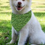 Golf Course Grass Print Over The Collar Dog Bandana
