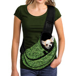 Golf Course Grass Print Pet Sling Carrier