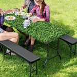 Golf Course Grass Print Picnic Table Cover