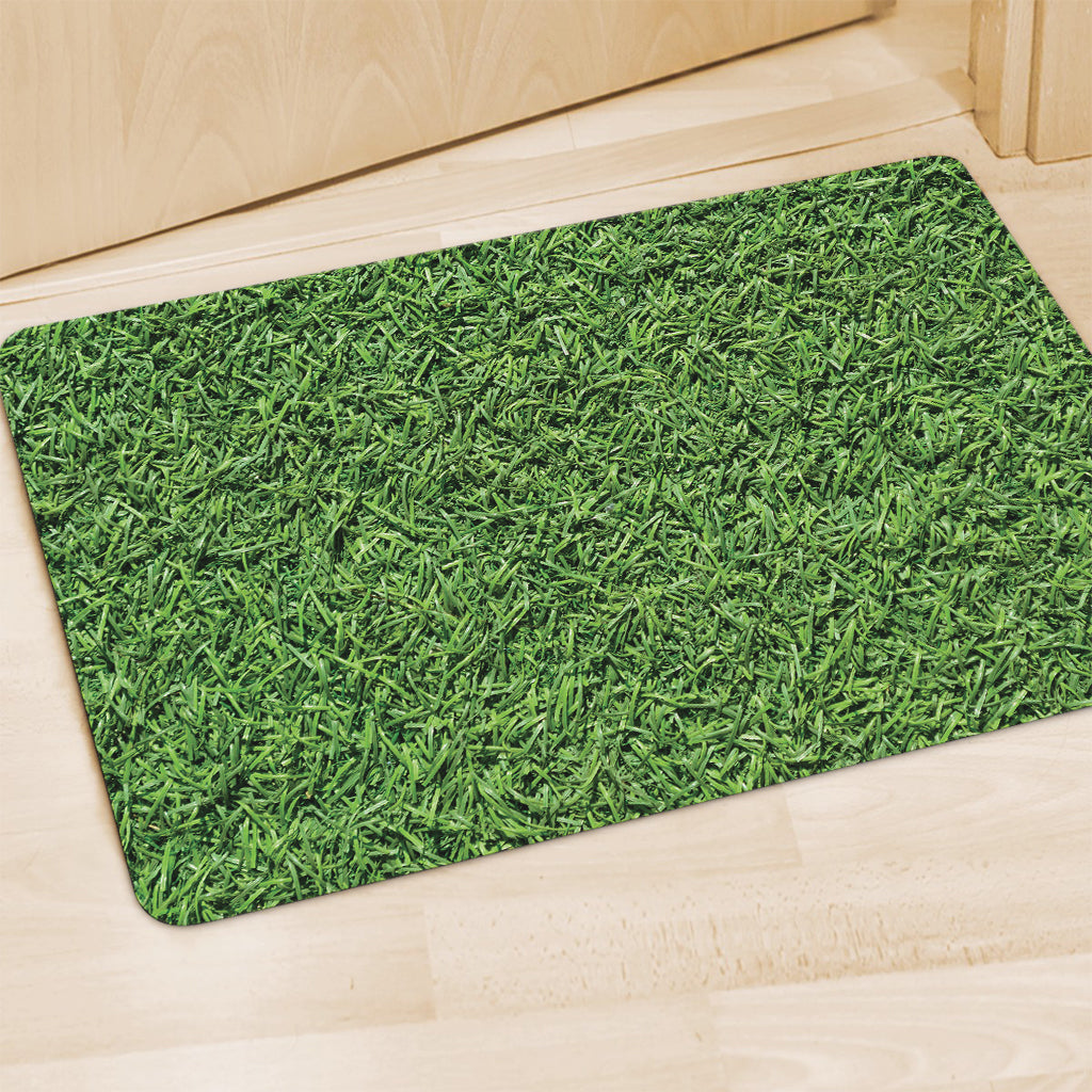 Golf Course Grass Print Polyester Doormat