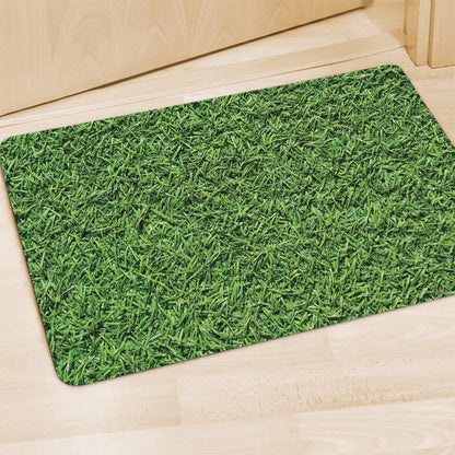 Golf Course Grass Print Polyester Doormat