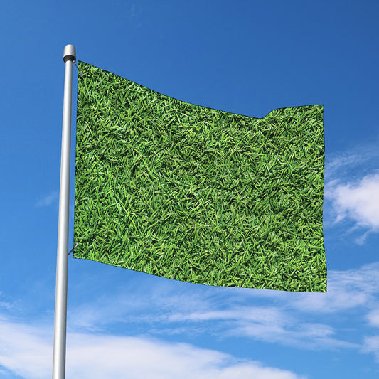 Golf Course Grass Print Polyester Flag