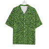 Golf Course Grass Print Rayon Hawaiian Shirt