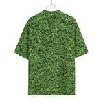 Golf Course Grass Print Rayon Hawaiian Shirt