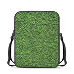 Golf Course Grass Print Rectangular Crossbody Bag