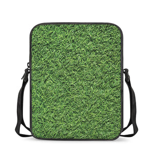 Golf Course Grass Print Rectangular Crossbody Bag