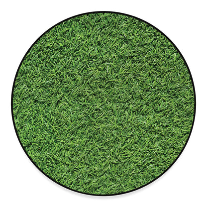 Golf Course Grass Print Round Floor Mat