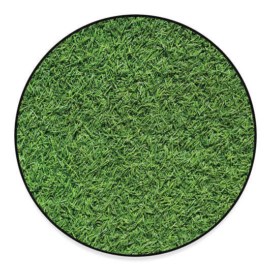 Golf Course Grass Print Round Floor Mat