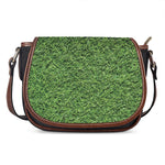 Golf Course Grass Print Saddle Bag
