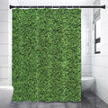 Golf Course Grass Print Shower Curtain