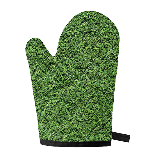 Golf Course Grass Print Single Oven Mitt