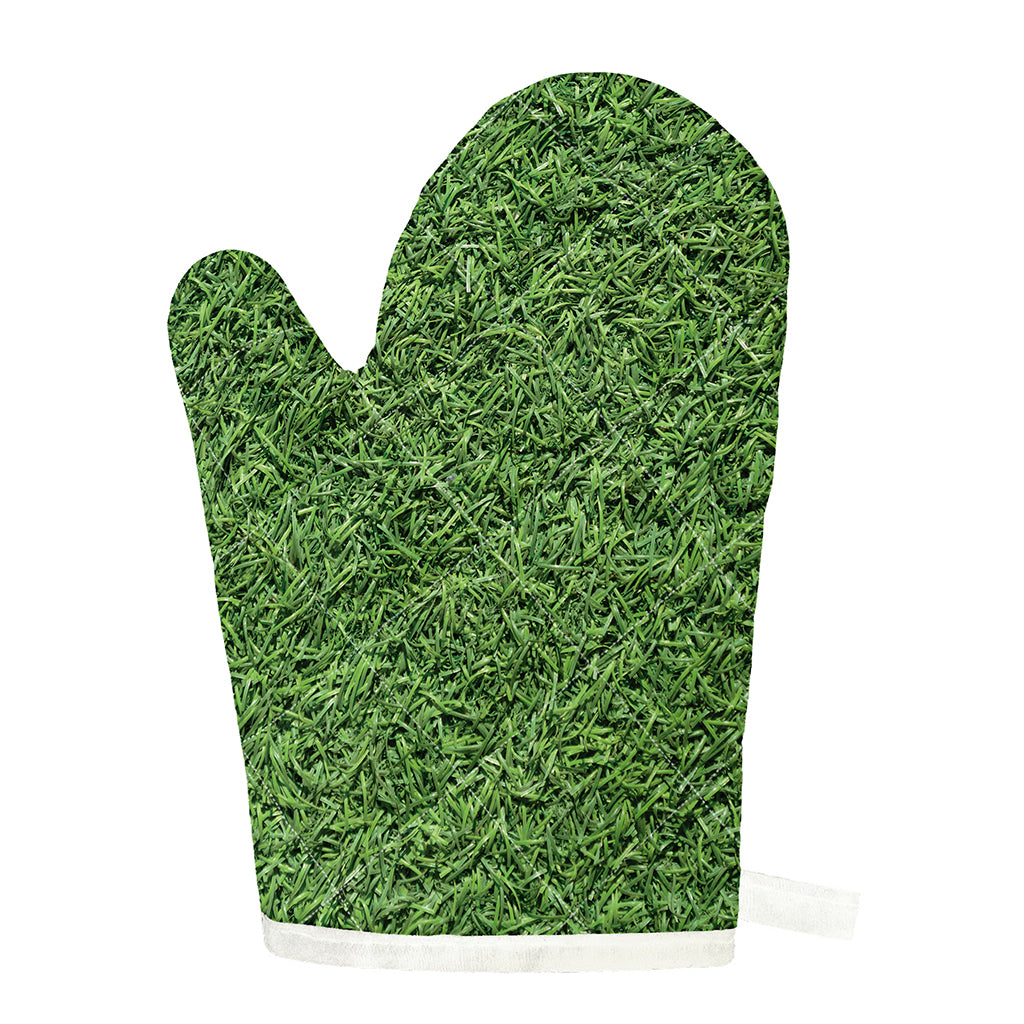 Golf Course Grass Print Single Oven Mitt