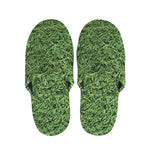 Golf Course Grass Print Slippers