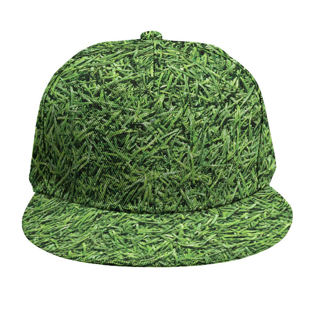Golf Course Grass Print Snapback Cap