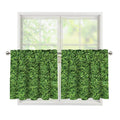 Golf Course Grass Print Tier Curtains