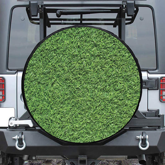 Golf Course Grass Print Tire Cover