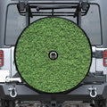 Golf Course Grass Print Tire Cover With Camera Hole