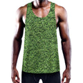 Golf Course Grass Print Men's Workout Tank Top