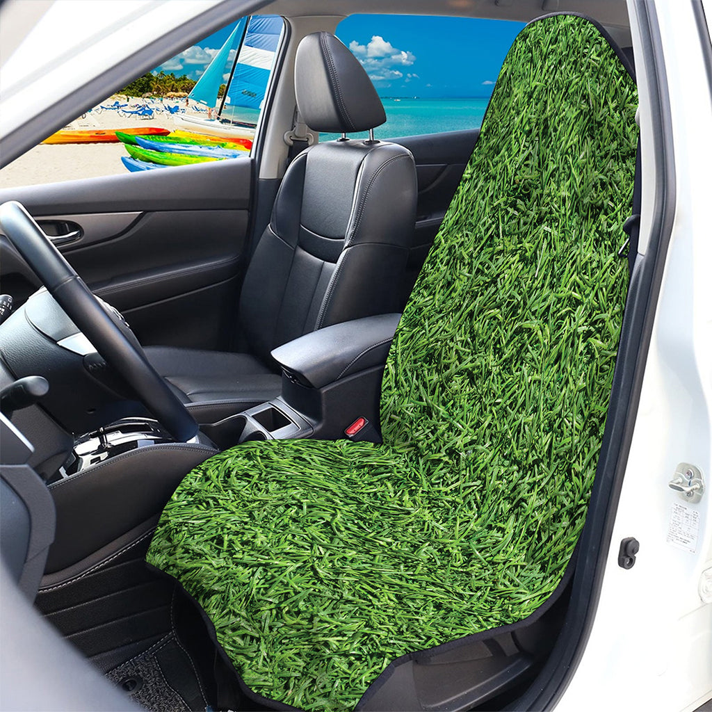 Golf Course Grass Print Waterproof Car Seat Cover