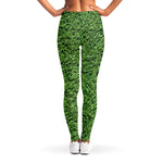 Golf Course Grass Print Women's Leggings