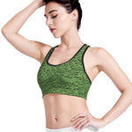 Golf Course Grass Print Women's Sports Bra