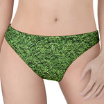 Golf Course Grass Print Women's Thong