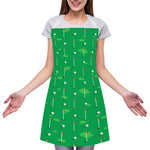 Golf Course Pattern Print Adjustable Apron