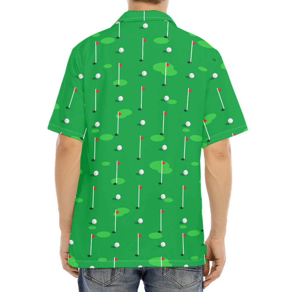 Golf Course Pattern Print Aloha Shirt