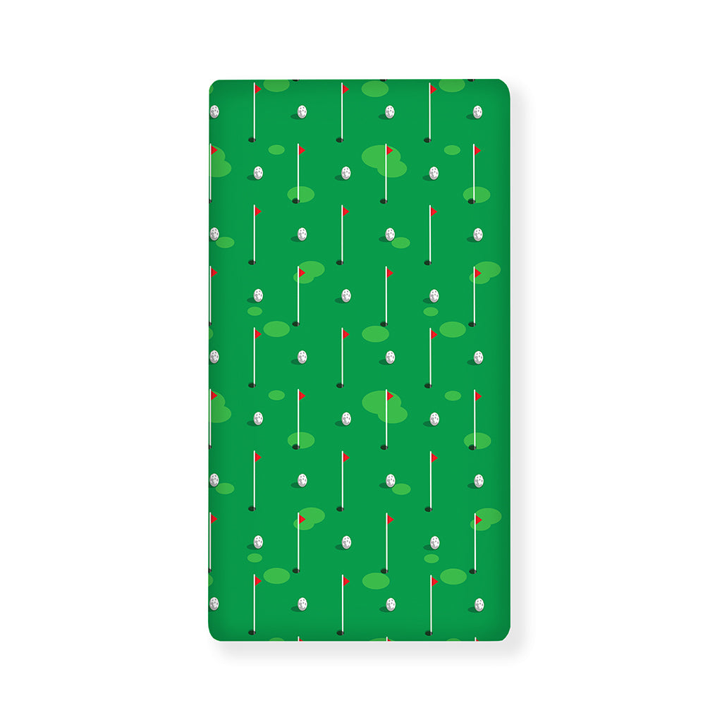 Golf Course Pattern Print Baby Crib Sheet