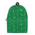 Golf Course Pattern Print School Backpack