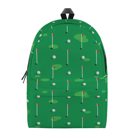 Golf Course Pattern Print Backpack