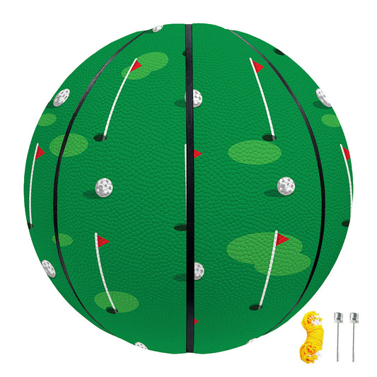 Golf Course Pattern Print Basketball