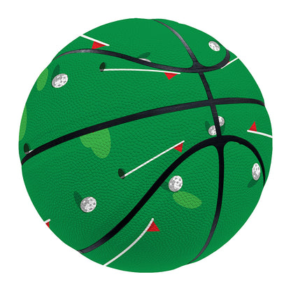 Golf Course Pattern Print Basketball