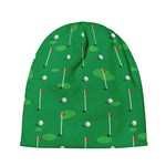 Golf Course Pattern Print Beanie