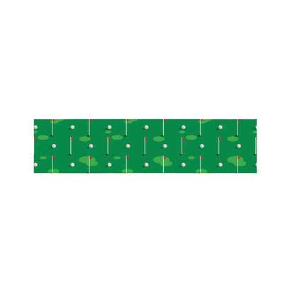 Golf Course Pattern Print Bed Runner