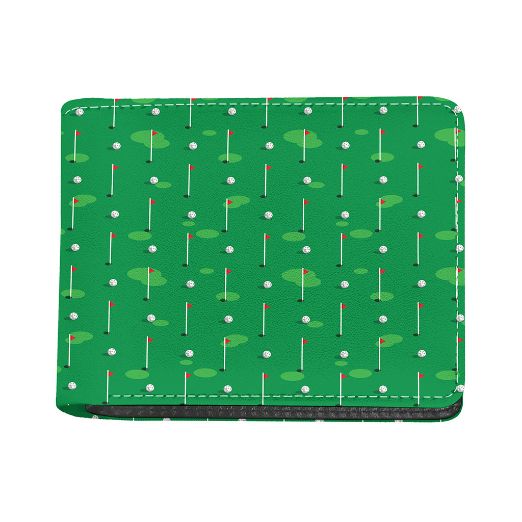 Golf Course Pattern Print Bifold Wallet