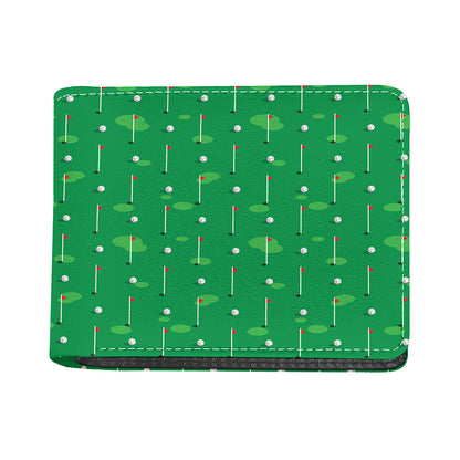 Golf Course Pattern Print Bifold Wallet