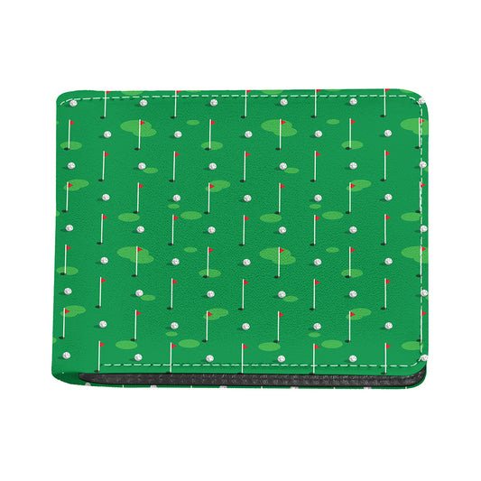 Golf Course Pattern Print Bifold Wallet