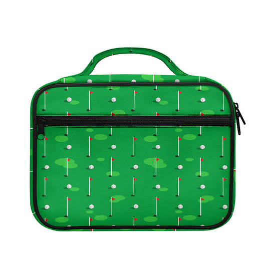 Golf Course Pattern Print Briefcase Bible Bag