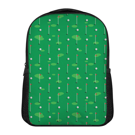 Golf Course Pattern Print Casual Backpack