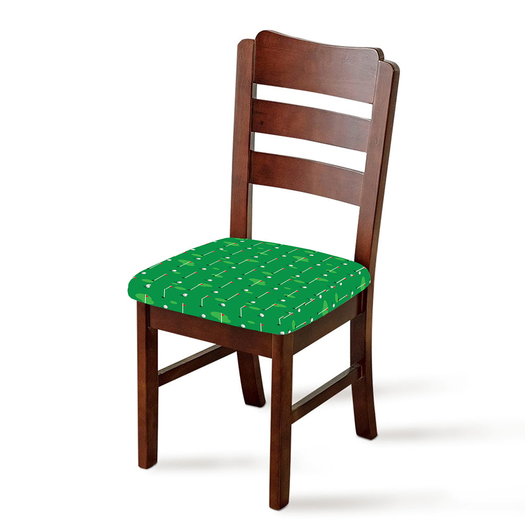 Golf Course Pattern Print Chair Cushion Cover