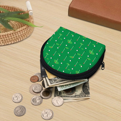Golf Course Pattern Print Coin Purse